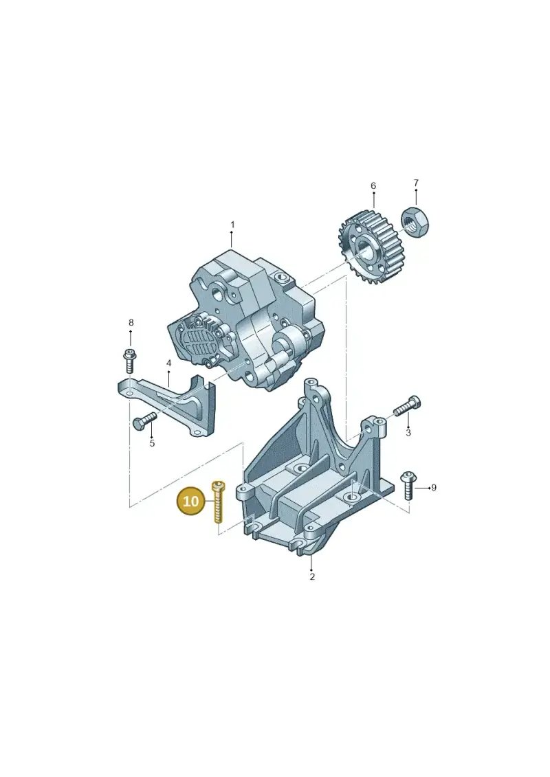 N91104701 — Audi Q7 qu. 3.0 TDI (2009-2015) diagram 291130400, position 10