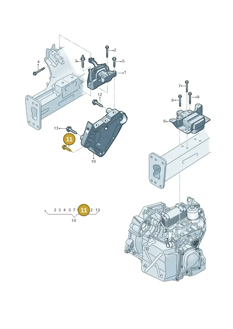 N91105501 — Audi Q3 quattro (2018-2019) diagram 597199250, position 11