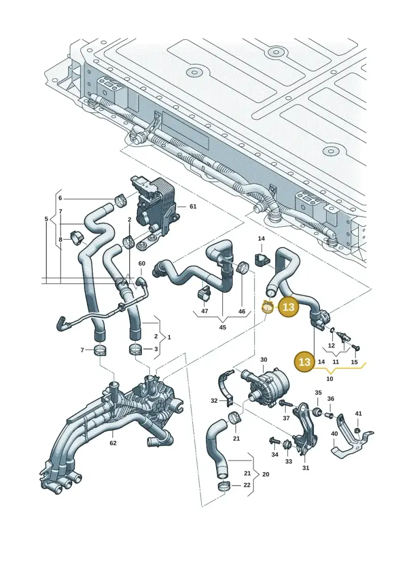 N91106101 — Audi Q6 e-tron (2023-) diagram f5s121010, position 13
