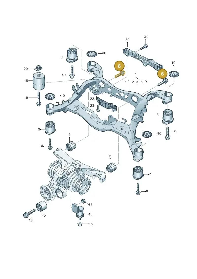 N91114701 — Audi A6 2.0 (2018-) diagram 430505010, position 6
