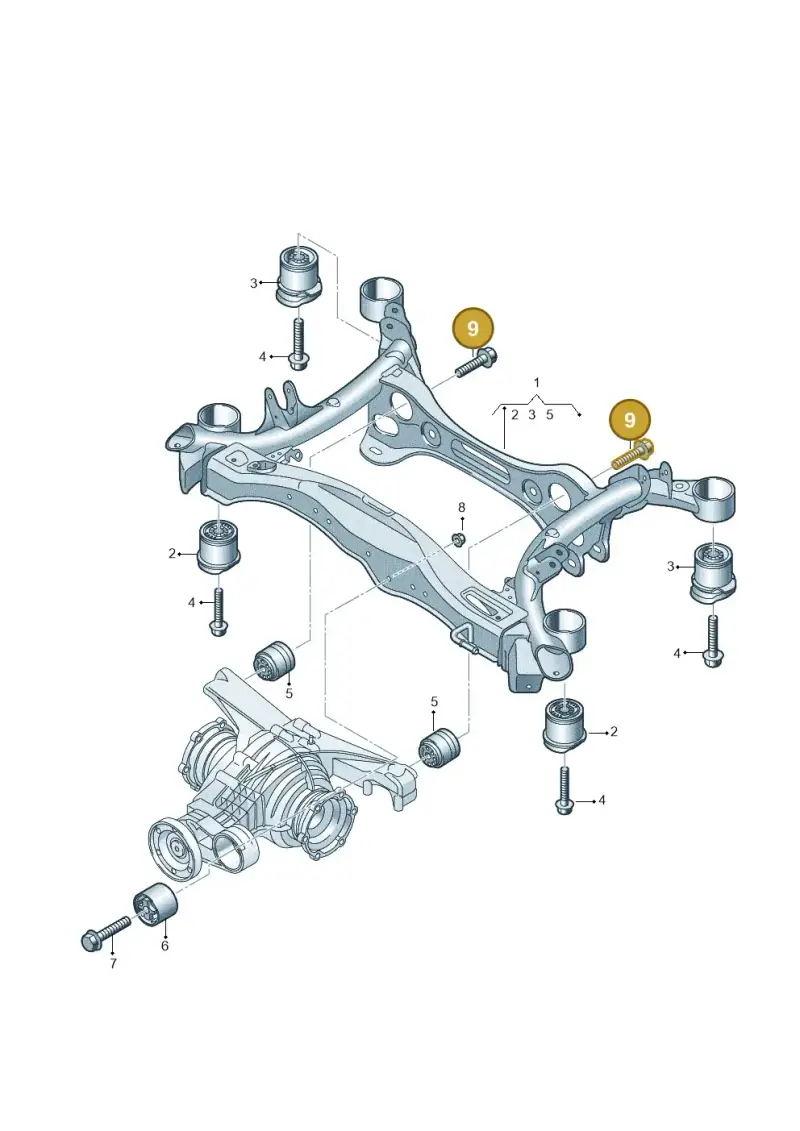 N91114701 — Audi RS5 Sportback (2017-) diagram 847505100, position 9