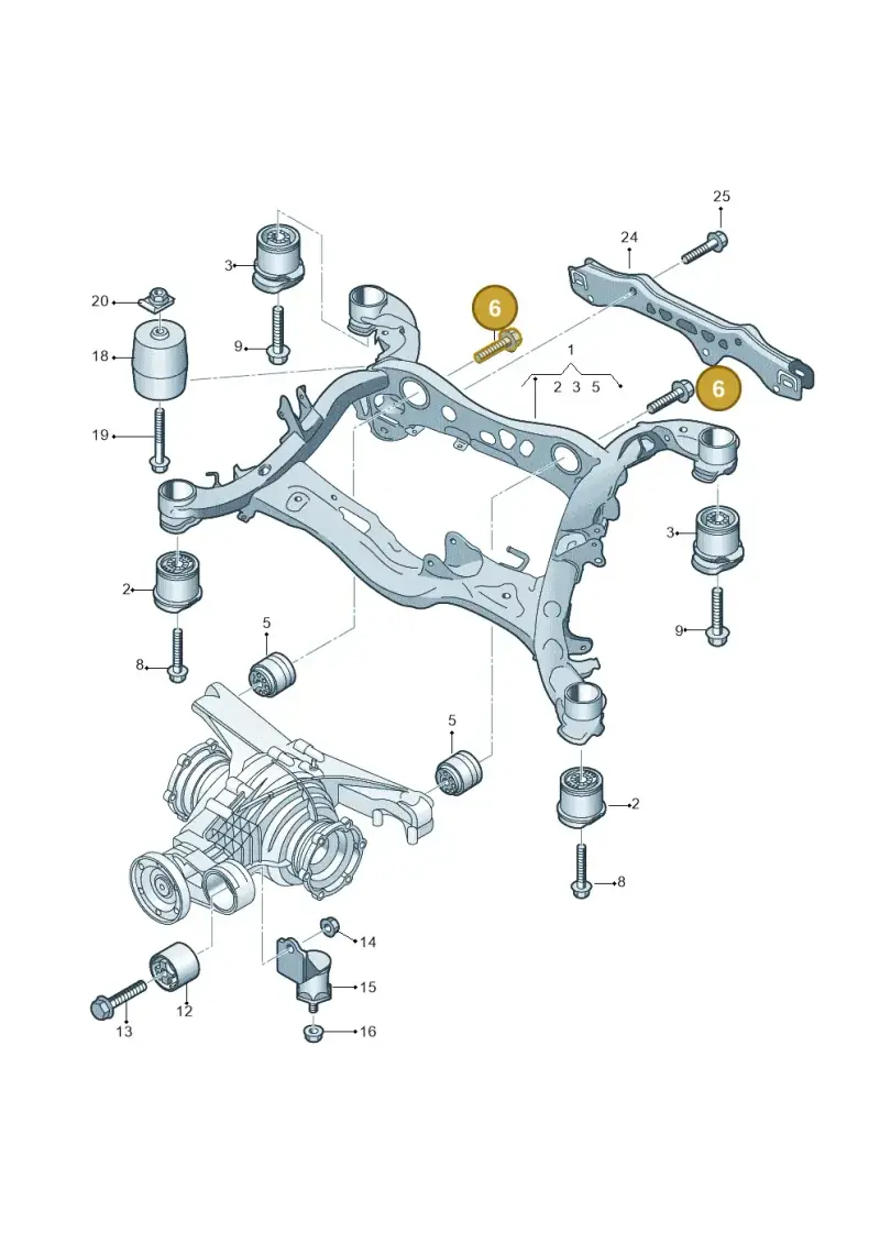 N91114701 — Audi A8L (2017-2022) diagram 896505100, position 6
