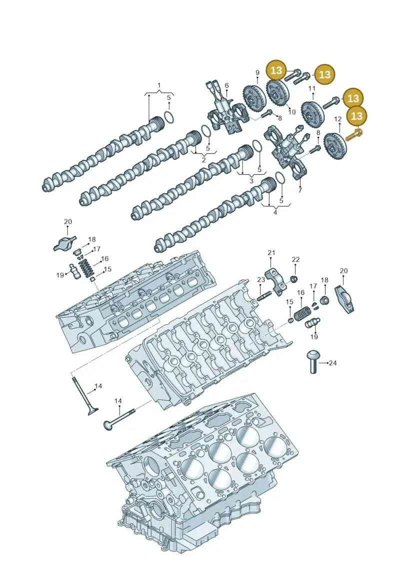 N91118001 — Audi A8L qu. 3.0 TDI (2013-2018) diagram 696109250, position 13
