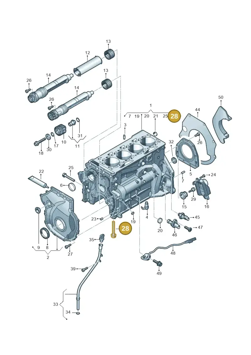 N91118902 — Audi A6 2.0 (2018-) diagram 430103012, position 28