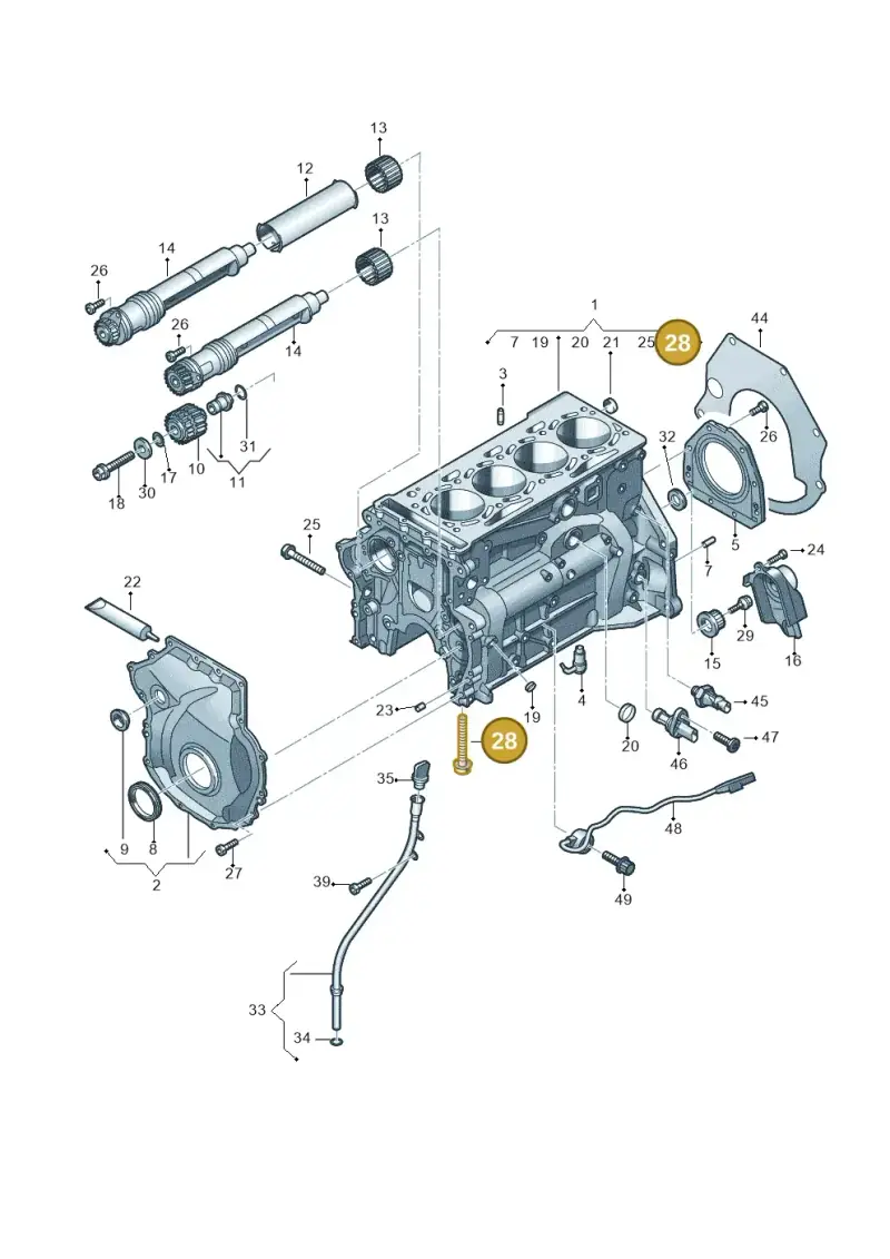 N91118902 — Audi Q8 Quattro 3,0 (2018-) diagram 848103120, position 28