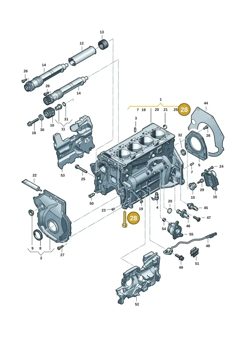 N91118902 — Audi A5 Limo 2.0 (2024-) diagram 849103017, position 28
