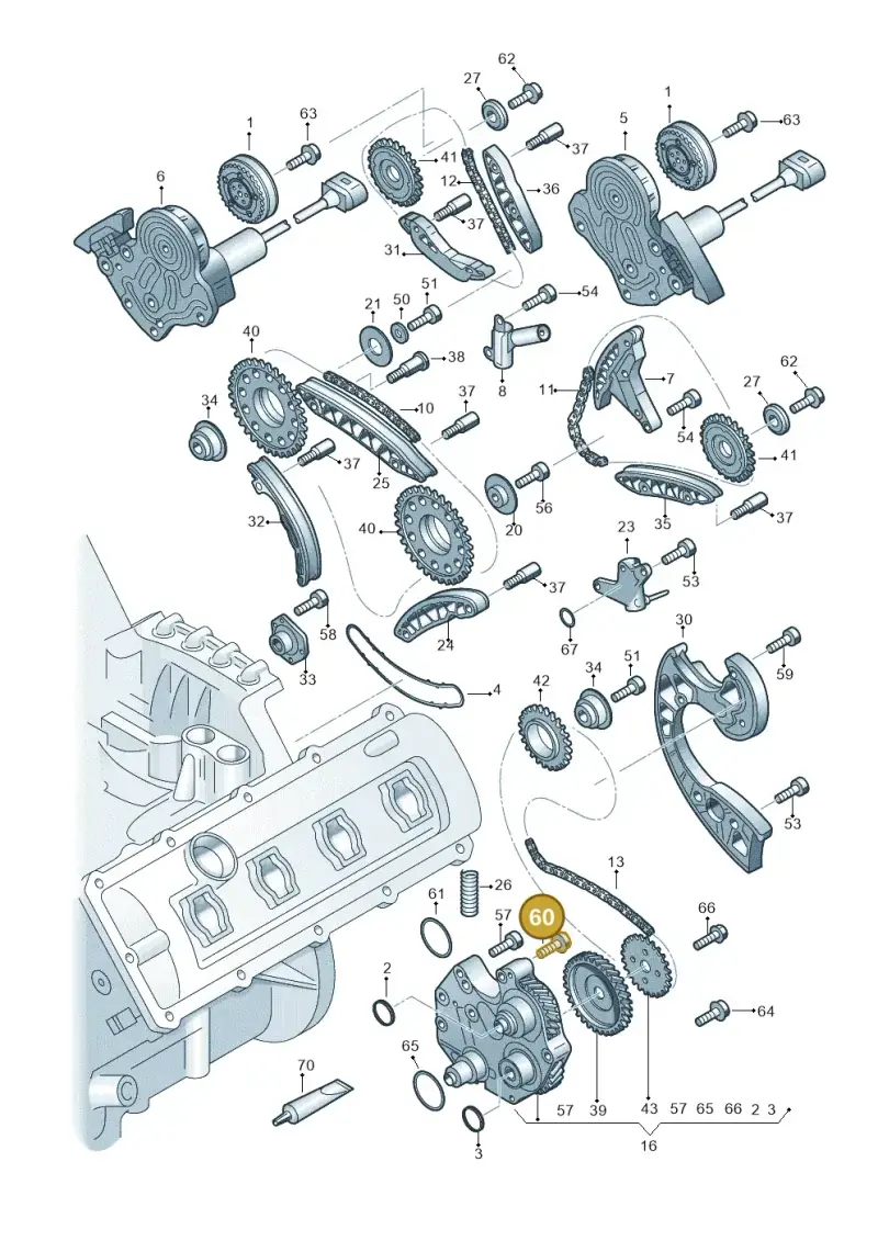 N91119601 — Audi A4/S4 Cabrio./qu. 07> (2006-) diagram 247109500, position 60