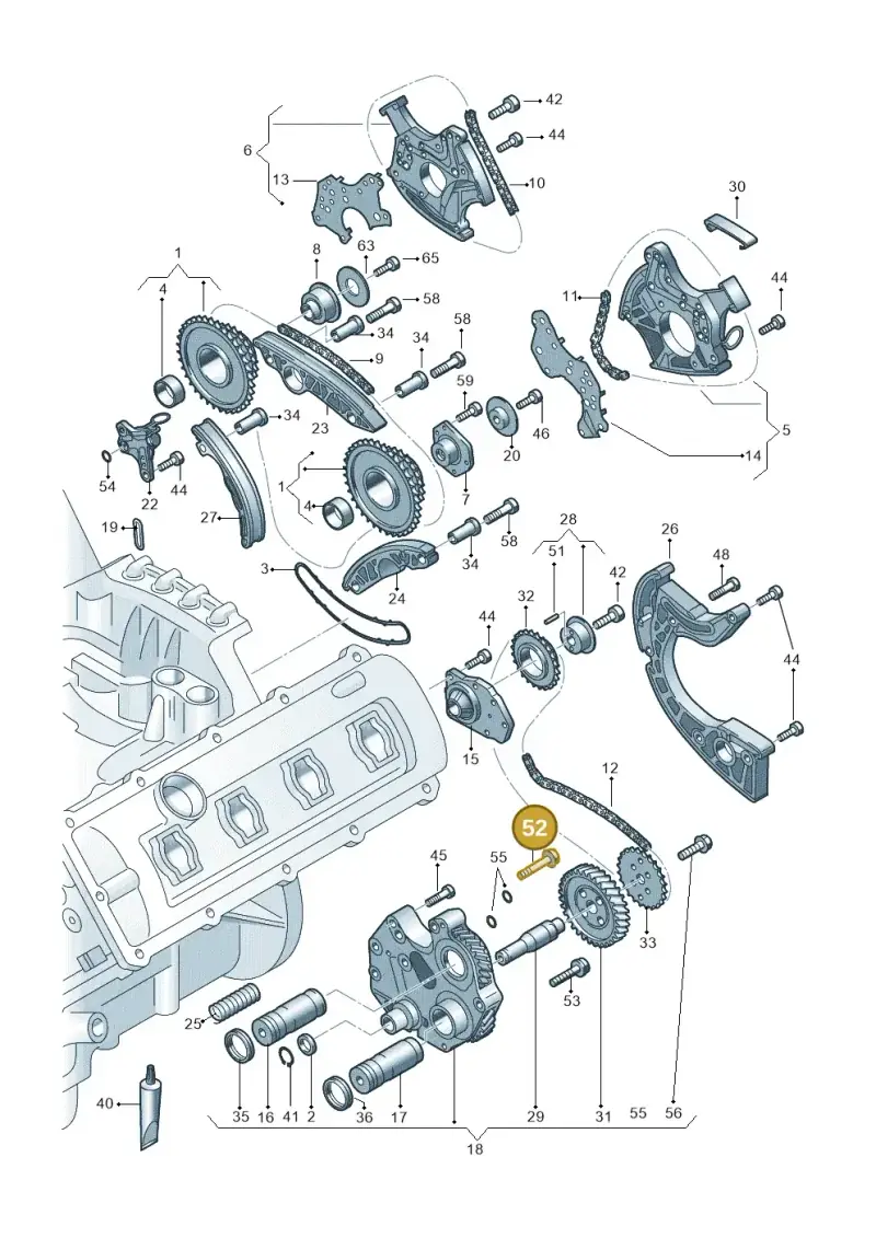 N91119601 — Audi R8 qu. 5.2 (2012-2015) diagram 473109200, position 52