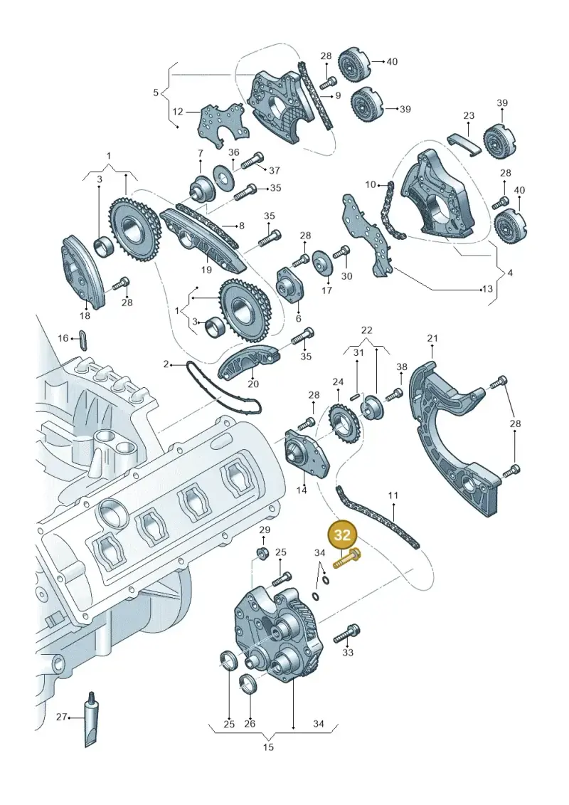 N91119601 — Audi RS4 Av. qu. 4.2 (2012-2015) diagram 750109200, position 32