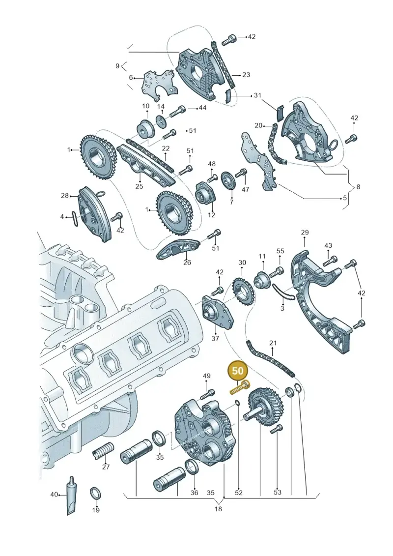N91119601 — Audi A7 Sportback (2014-2018) diagram 771109350, position 50