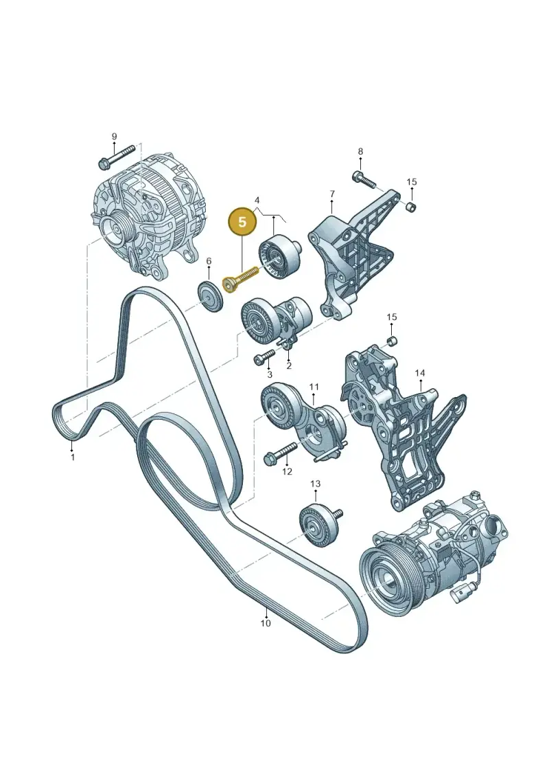 N91124101 — Audi RS4 Avant (2017-) diagram 847903550, position 5