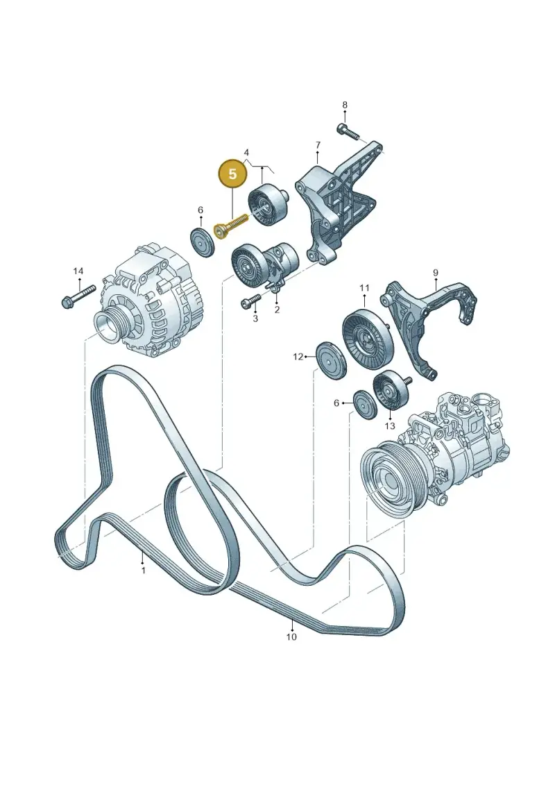 N91124101 — Audi A5 Limo 2.0 (2024-) diagram 849903550, position 5