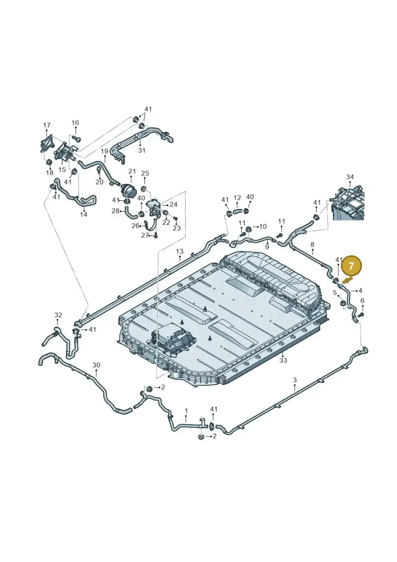 N91125102 — Audi Q8 e-tron (2018-2020) diagram 586121010, position 7