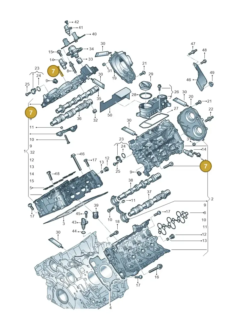 N91127602 — Audi Q8 Quattro 3,0 (2018-) diagram 429103033, position 7