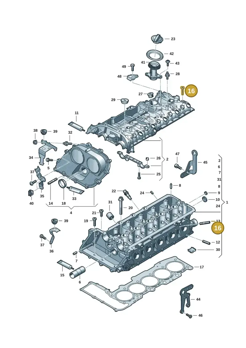 N91127602 — Audi A3 Sportback (2019-2021) diagram 596103041, position 16