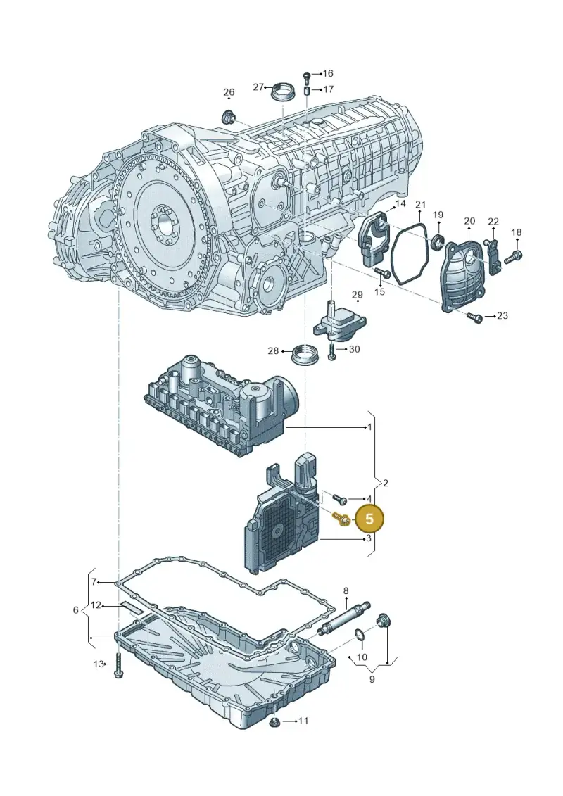 N91127901 — Audi A7 Sportback (2014-2018) diagram 798325800, position 5