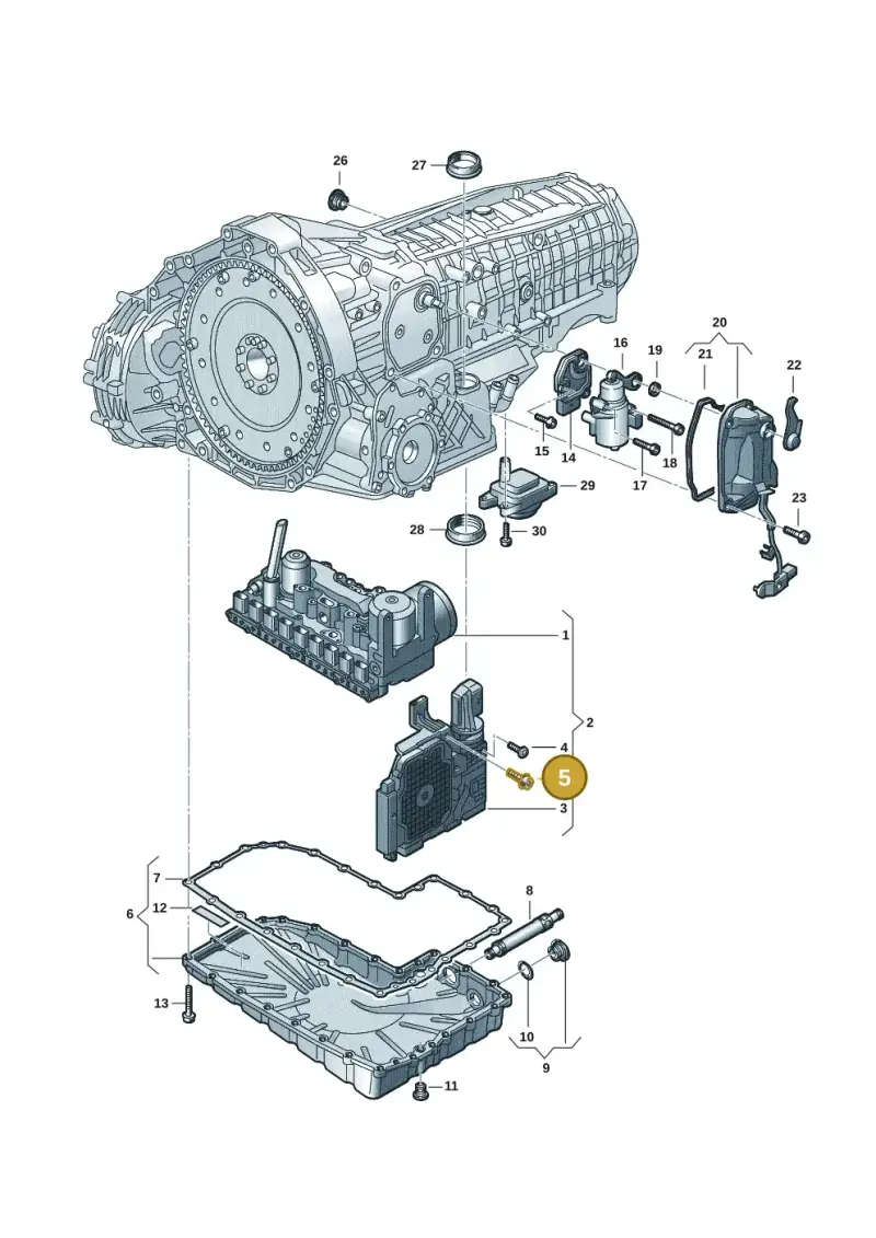 N91127901 — Audi A6 2.0 (2018-) diagram 849325801, position 5