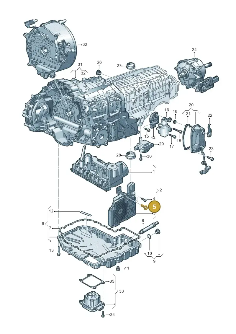N91127901 — Audi A6 2.0 (2018-) diagram 896325600, position 5