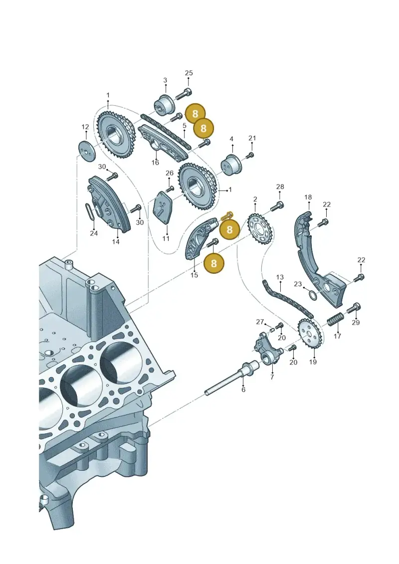 N91129001 — Audi A7 Sportback (2014-2018) diagram 711109200, position 8