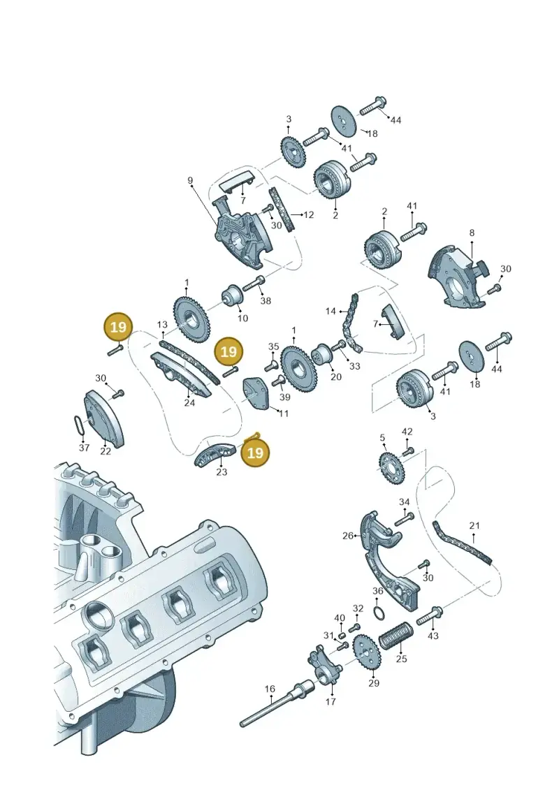 N91129001 — Audi Q5 qu. 2.0 TDI (2012-2017) diagram 724109350, position 19
