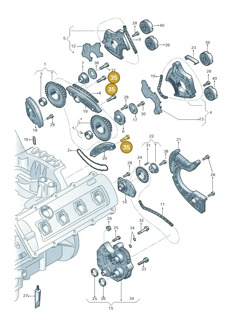 N91129001 — Audi RS4 Av. qu. 4.2 (2012-2015) diagram 750109200, position 35