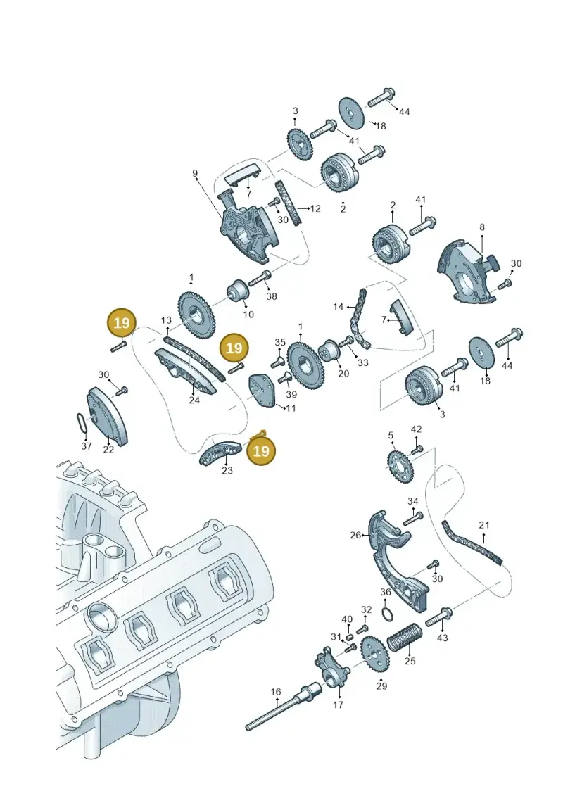 N91129001 — Audi A6 Av. qu. 3.0 (2012-2018) diagram 751109350, position 19