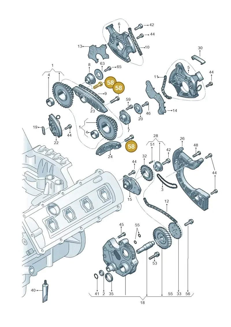 N91129001 — Audi R8 Spyder (2015-2024) diagram 872109300, position 58
