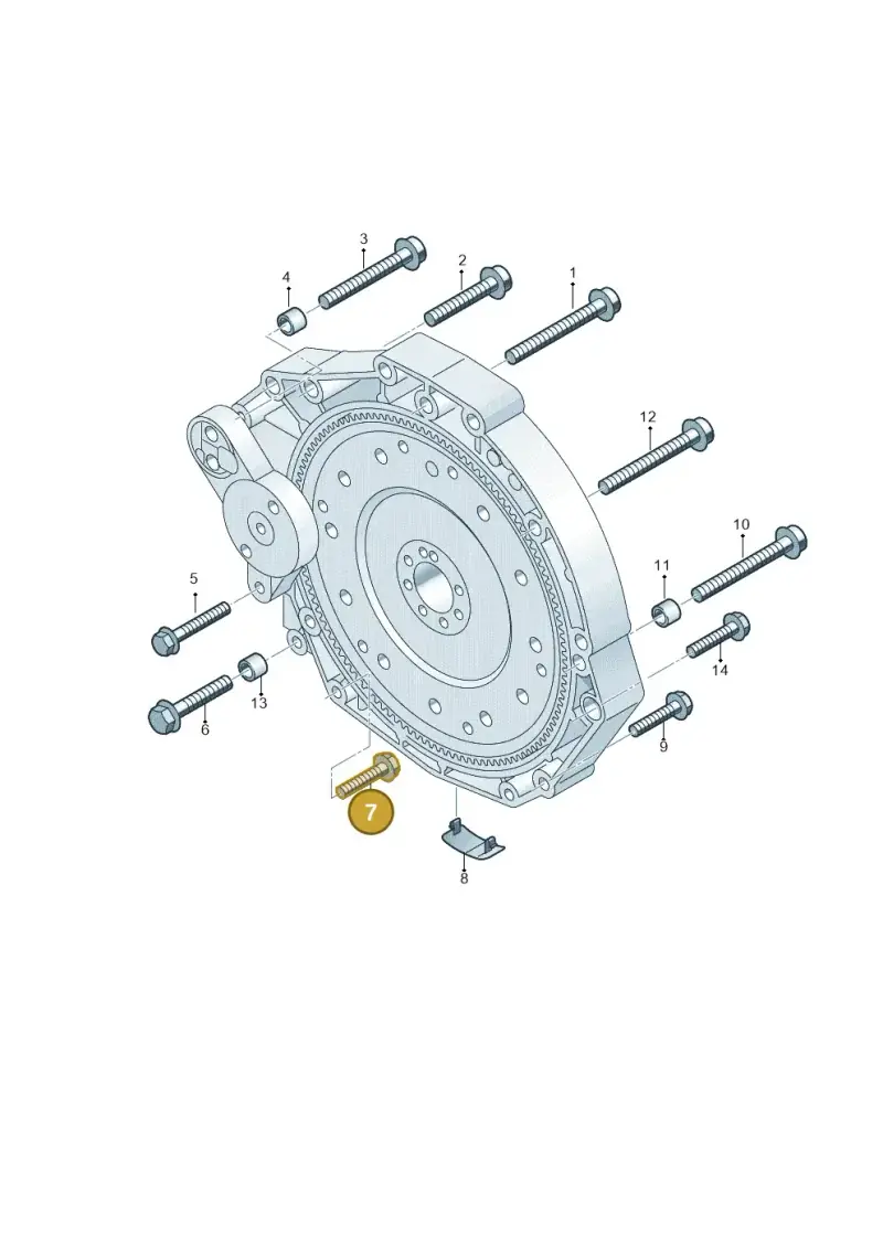 N91129101 — Audi A6 2.0 (2018-) diagram 717300820, position 7