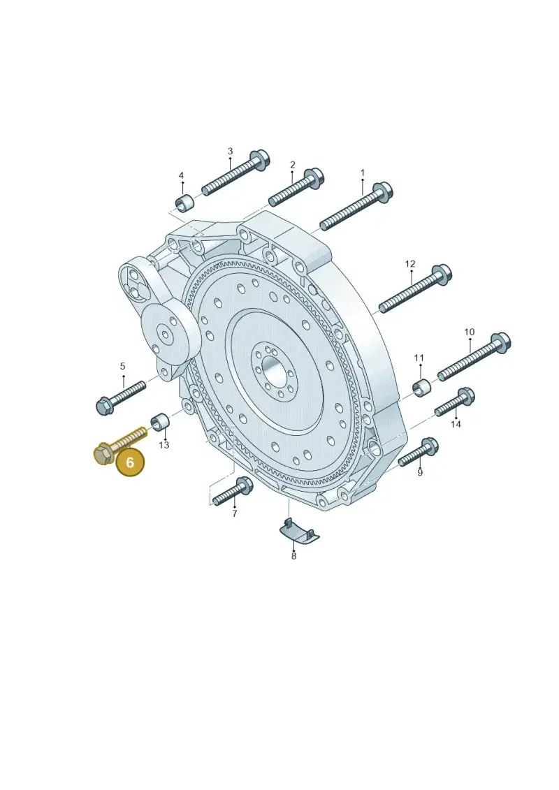 N91129401 — Audi A6 2.0 (2018-) diagram 717300820, position 6