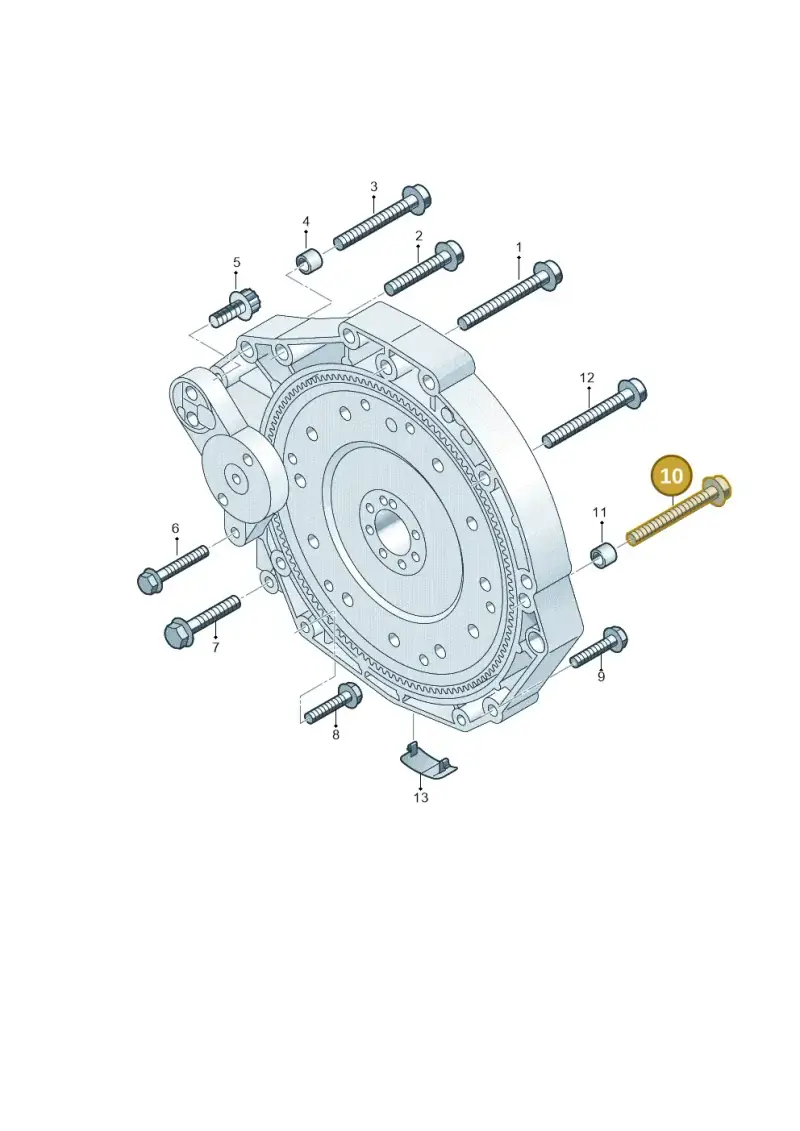 N91129801 — Audi A5 Sportback (2016-2020) diagram 788300790, position 10