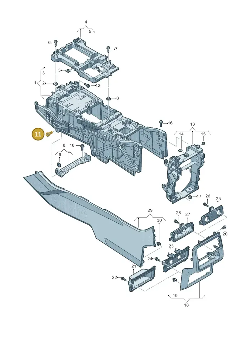 N91133501 — Audi RS Q8 Quattro (2019-) diagram 429863050, position 11