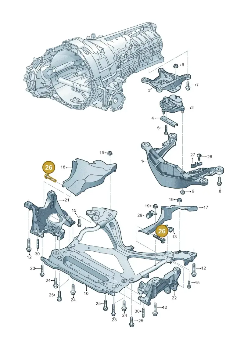 N91140301 — Audi Q5 (2016-2020) diagram 849399200, position 26