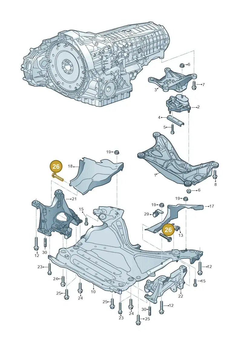 N91140301 — Audi Q5 (2016-2020) diagram 849399400, position 26