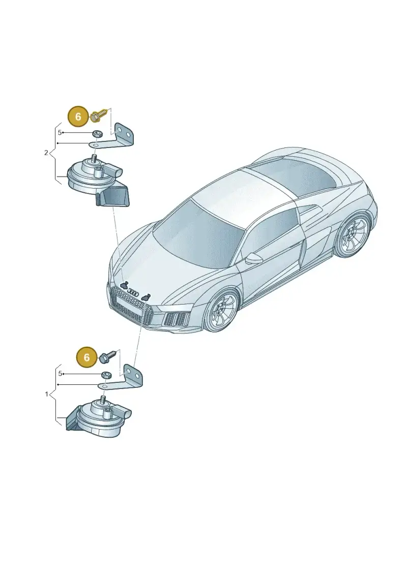 N91140301 — Audi R8 Spyder (2015-2024) diagram 872951000, position 6