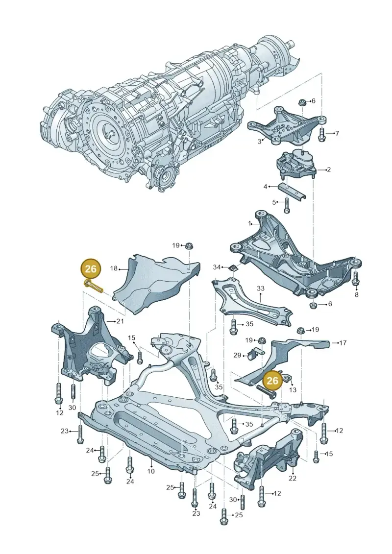 N91140301 — Audi A6 2.0 (2018-) diagram 896399700, position 26