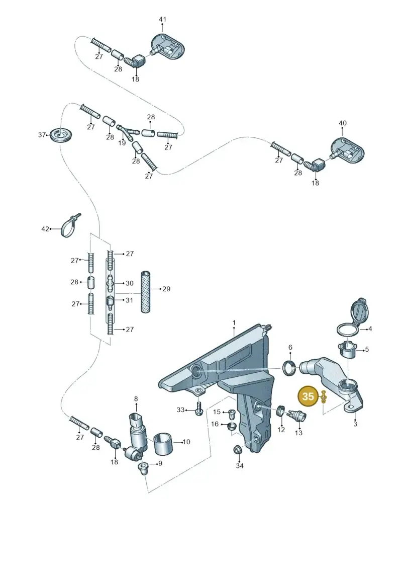 N91141501 — Audi RS6 Avant (2019-) diagram 435955100, position 35