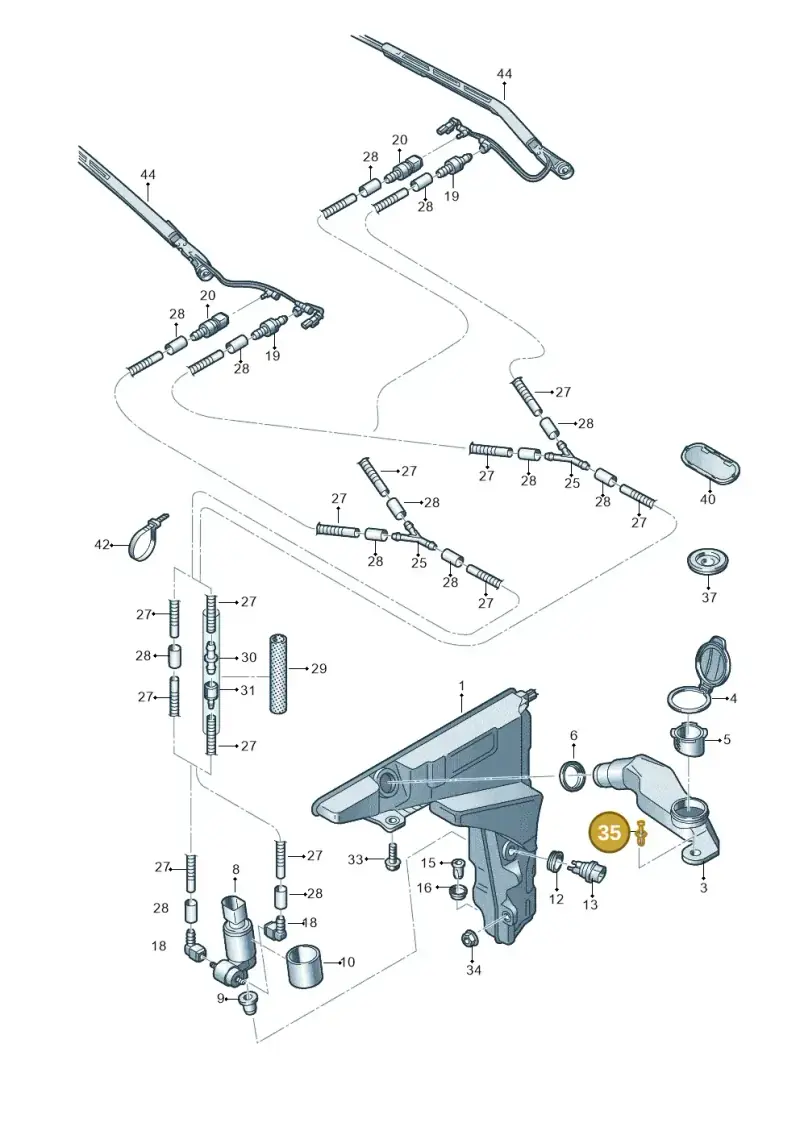 N91141501 — Audi RS6 Avant (2019-) diagram 435955150, position 35