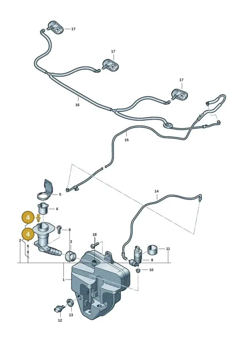 N91141501 — Audi RS e-tron GT (2020-2020) diagram 4j1955010, position 4