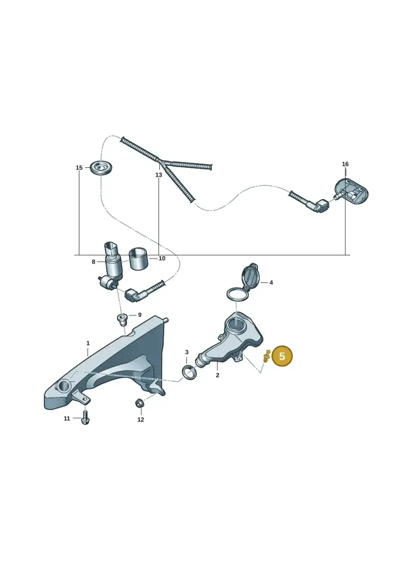 N91141501 — Audi A5 Limo 2.0 (2024-) diagram 8wk955010, position 5