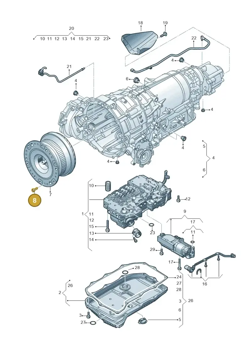 N91143203 — Audi Q8 Quattro 3,0 (2018-) diagram 429325800, position 8