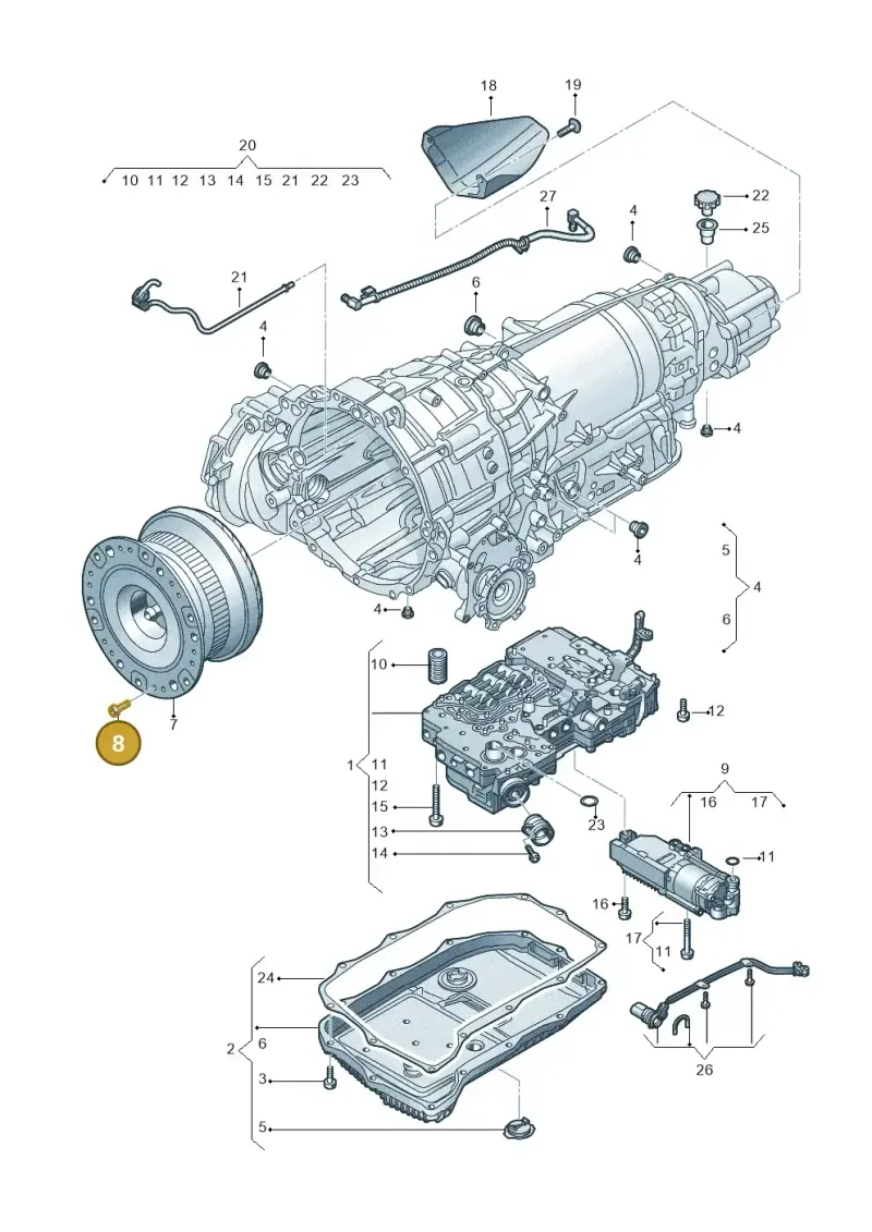 N91143203 — Audi RS6 Avant (2019-) diagram 838325900, position 8