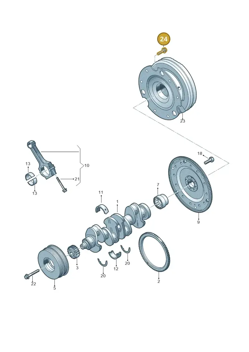 N91143203 — Audi Q8 Quattro 3,0 (2018-) diagram 849105100, position 24