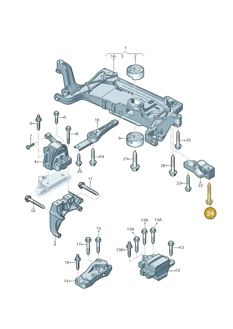 N91143301 — Audi Q3 1.4 (2016-) diagram 855199200, position 24