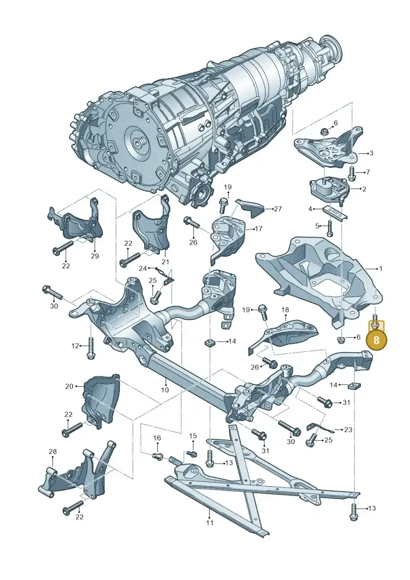 N91145101 — Audi RS5 Coupe (2010-2015) diagram 620399700, position 8