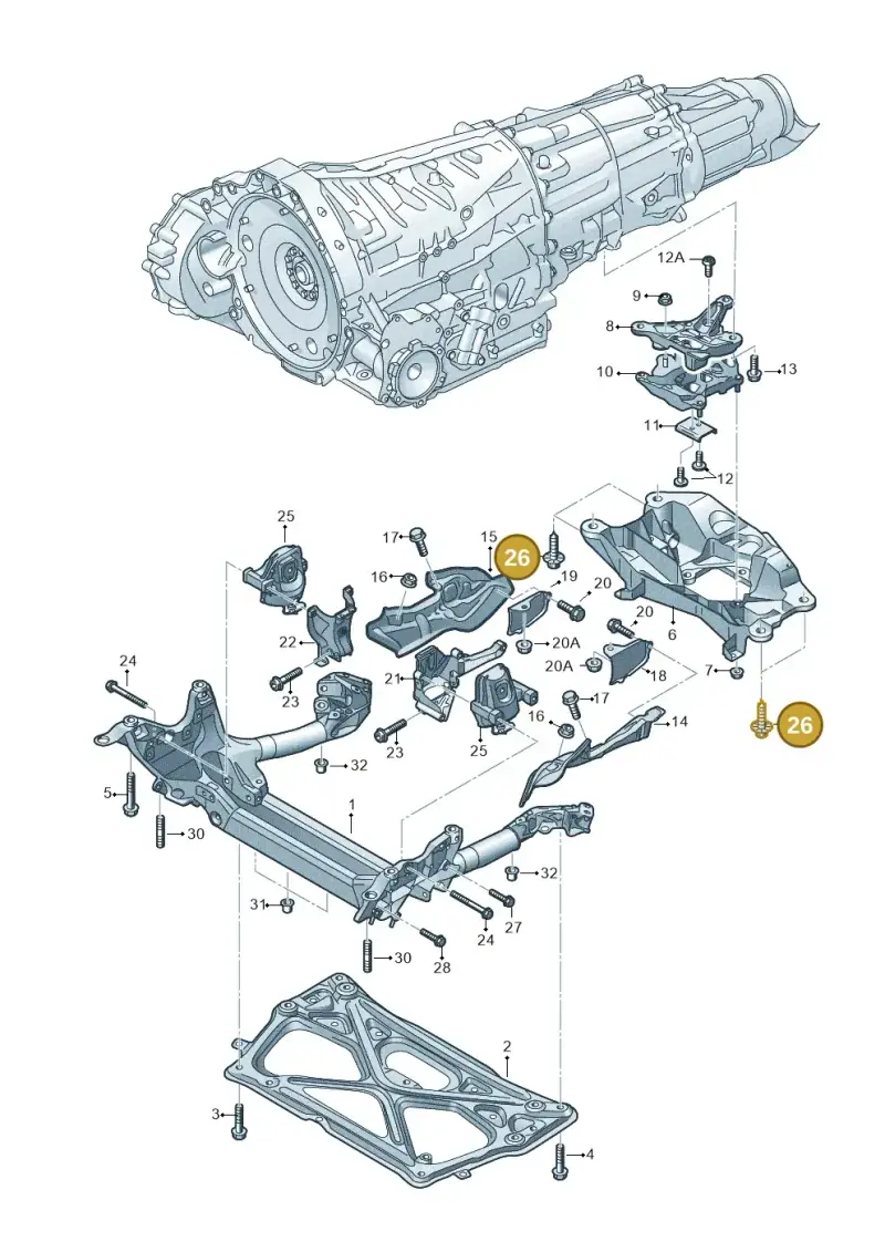 N91145101 — Audi RS6 Avant (2013-2018) diagram 758399800, position 26