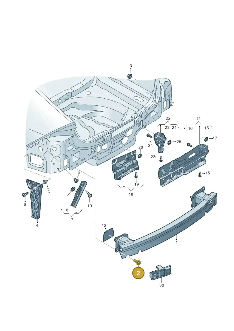 N91147201 — Audi A7 Sportback (2018-) diagram 435807500, position 2