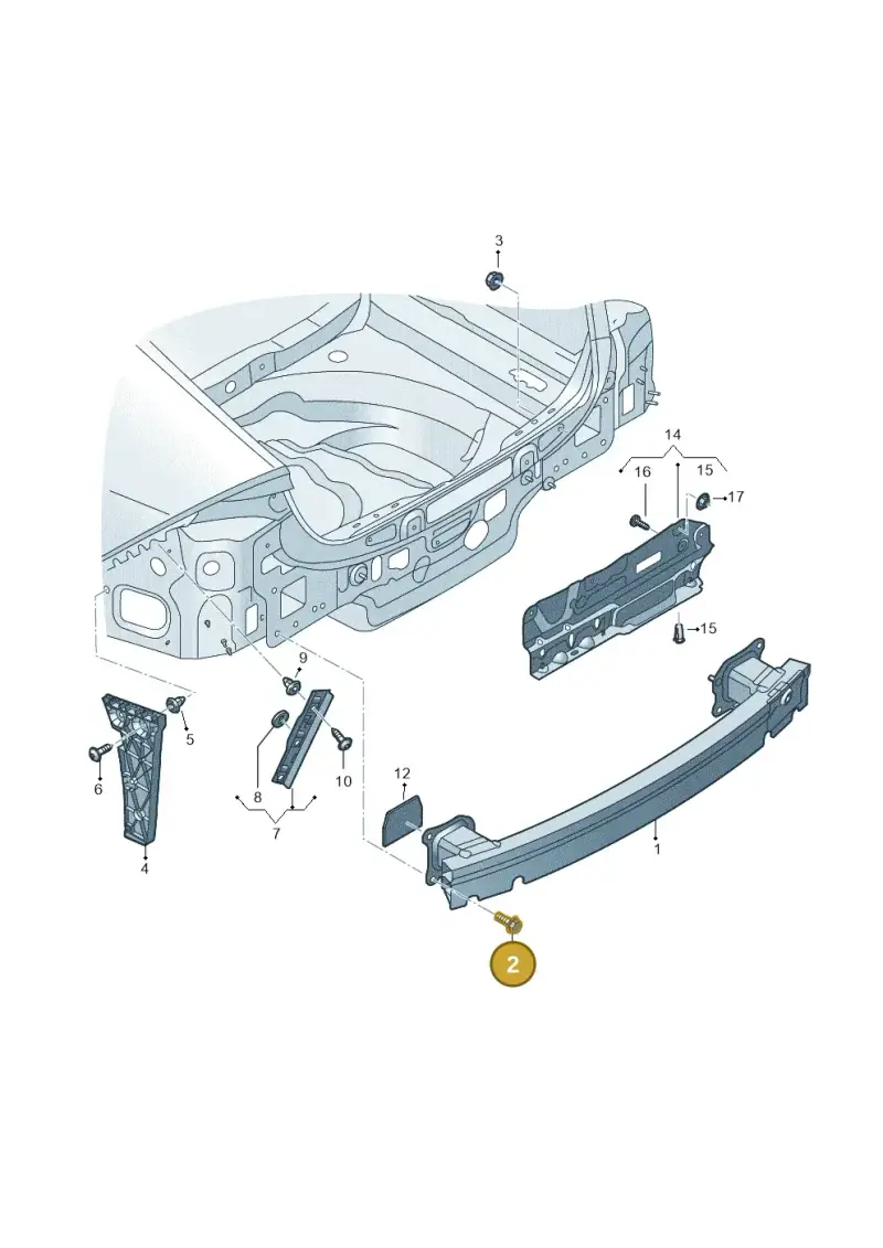 N91147201 — Audi RS7 Sportback (2019-) diagram 538807500, position 2