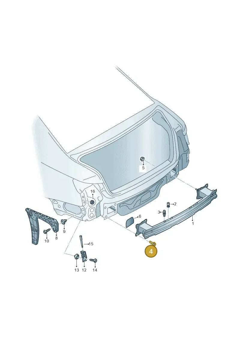 N91147201 — Audi RS4 Avant (2017-) diagram 847807500, position 4