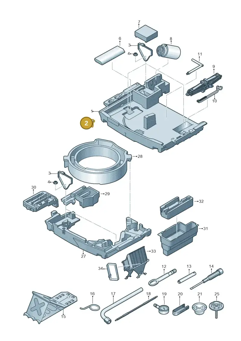 N91147201 — Audi Q5 (2016-2020) diagram 896011100, position 2