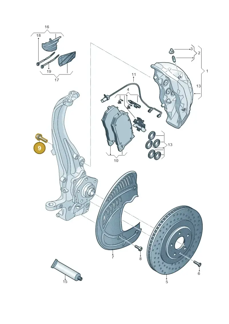 N91147601 — Audi RS6 Avant (2019-) diagram 537615500, position 9